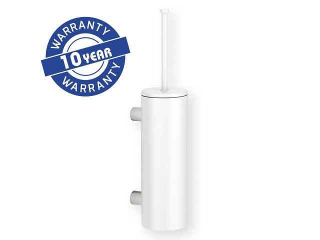 MERIDA STELLA WHITE LINE wall-mounted toilet brush, long "TUBE" with a lid, white